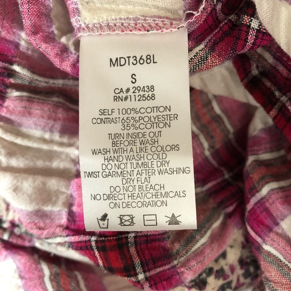 Miss Me embellished Western style top - Picture 5 of 5